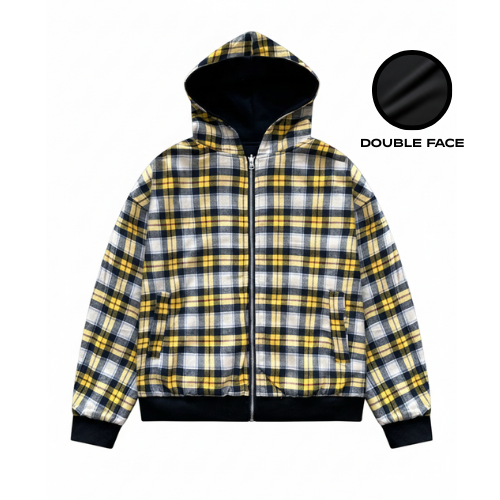 Double Face Zip Hoodie