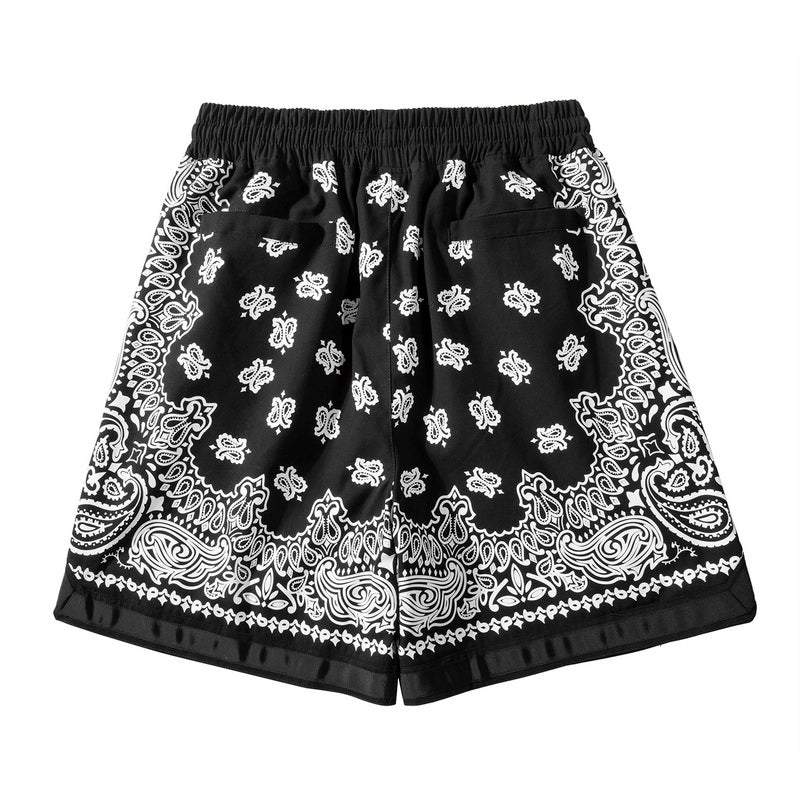 Black Bandana Shorts