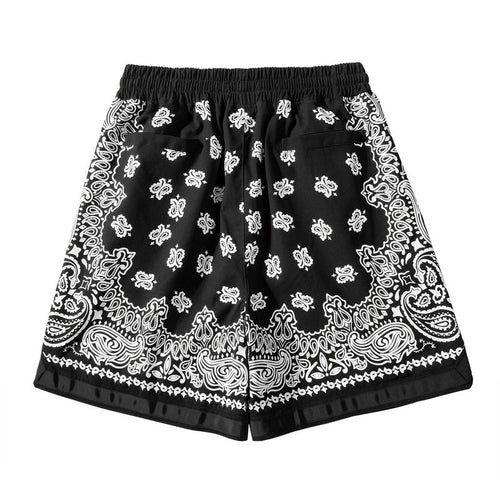 Black Bandana Shorts