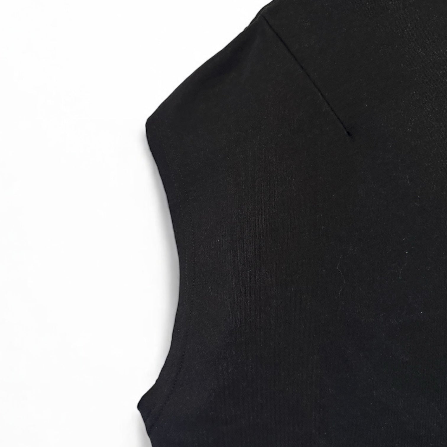 Black Boxy Fit Tank Top