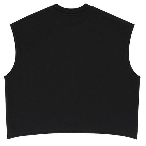 Black Boxy Fit Tank Top