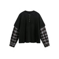 Black Checkers Long Sleeve