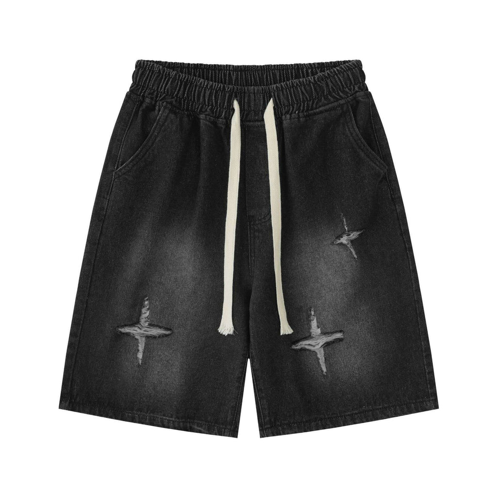 Black Infinity Shorts Jeans