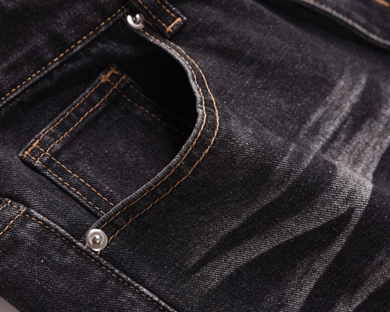 Black Line Flare Jeans