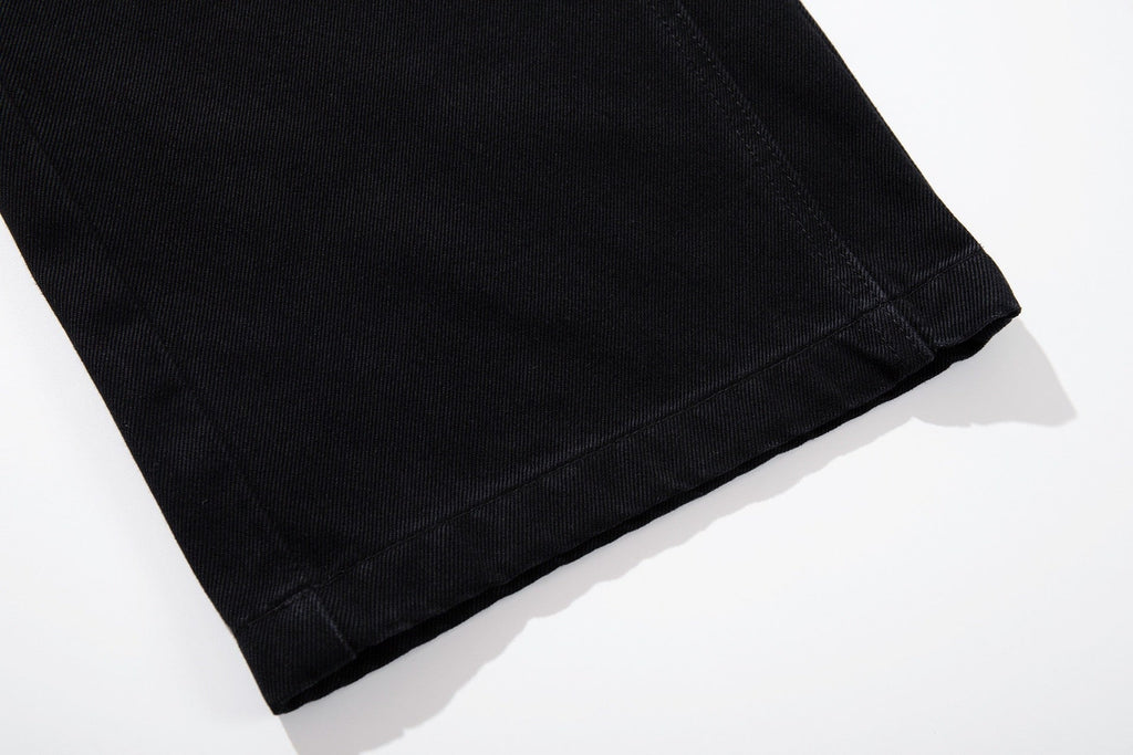 Black Rivet Baggy Jeans