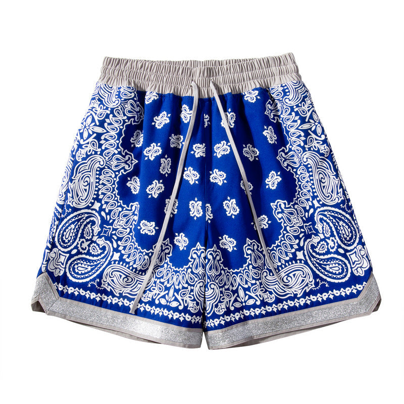Blue Bandana Shorts