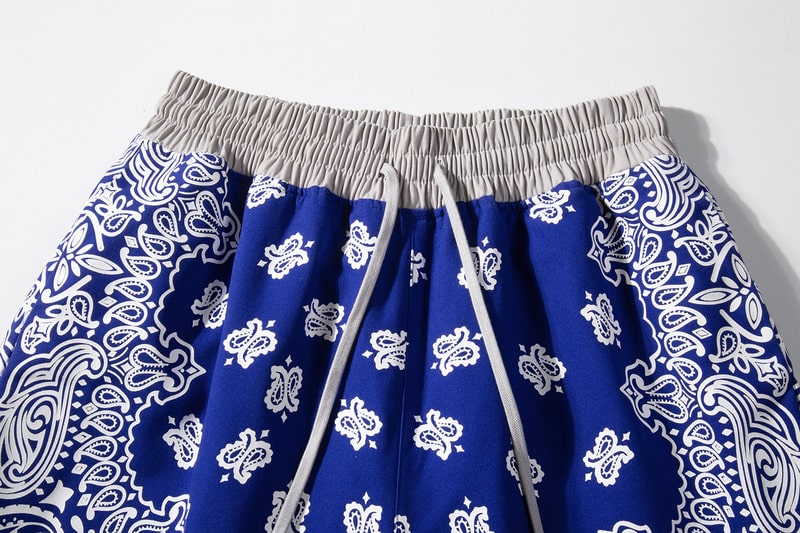 Blue Bandana Shorts