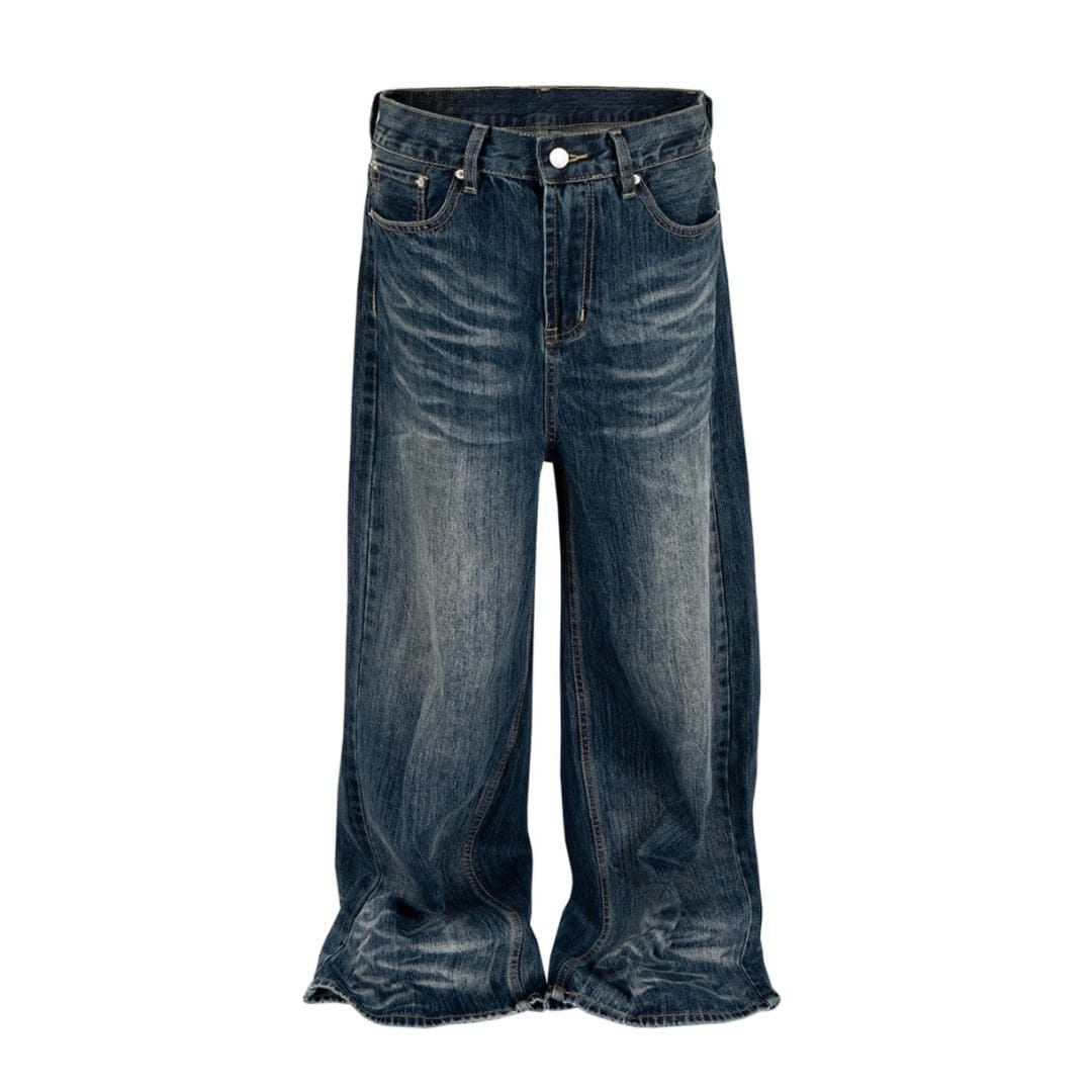 Blue Navy Baggy Jeans