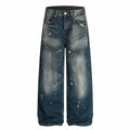 Blue Shot Baggy Jeans