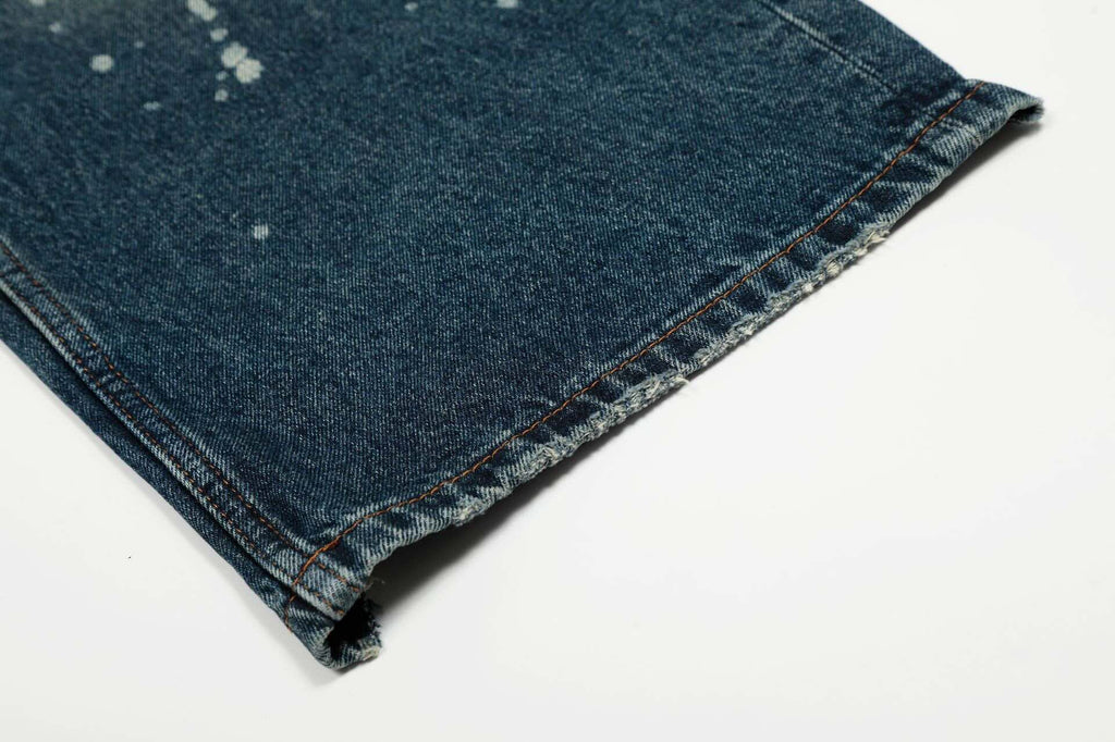 Blue Shot Baggy Jeans