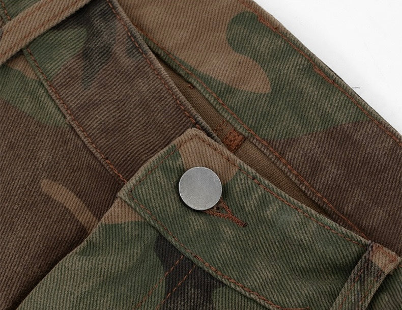 Camo Shorts Jeans