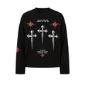 Black Crosses Long Sleeve