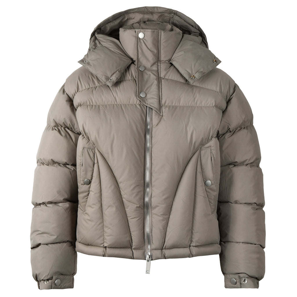 CROPPED PUFFER BEIGE
