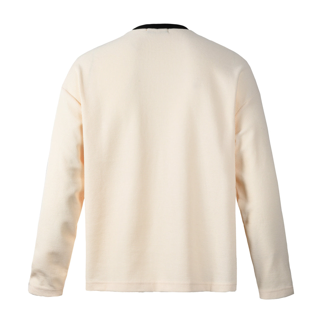 Vintage Varsity Longsleeve - Whitesand