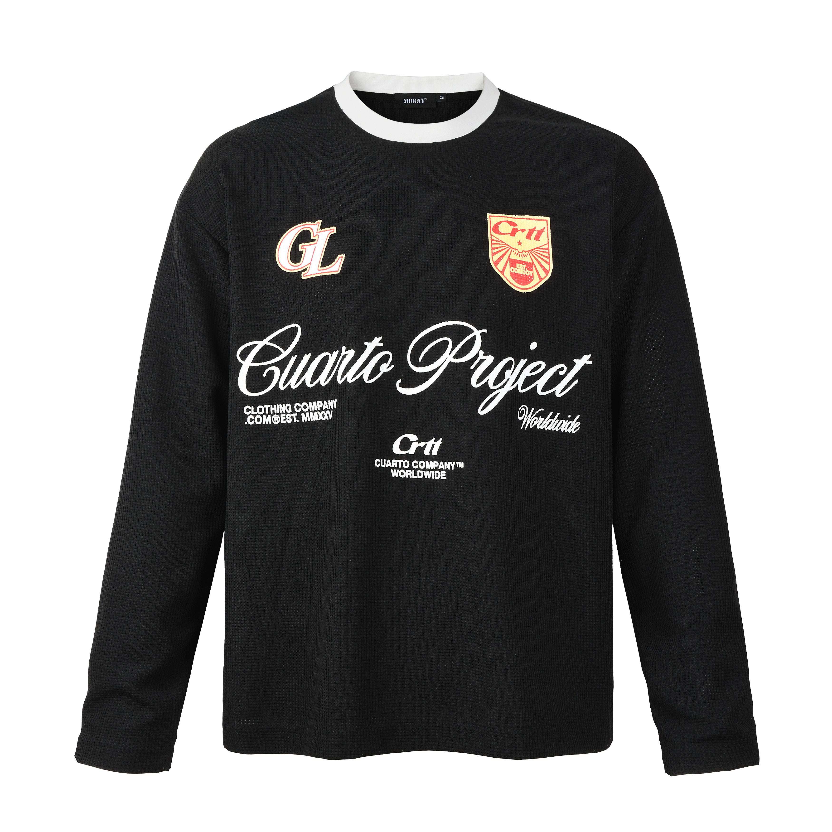 Vintage Varsity Longsleeve – Black