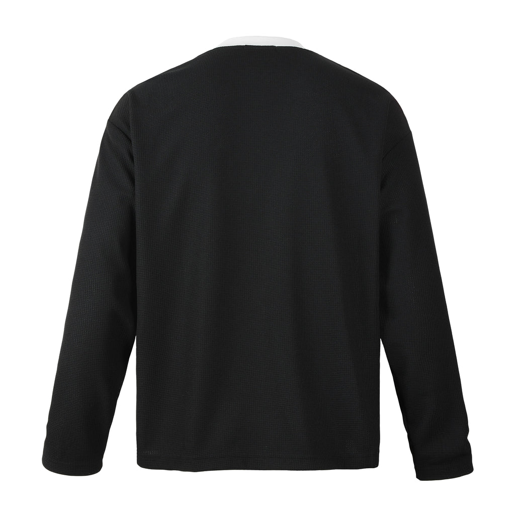 Vintage Varsity Longsleeve – Black