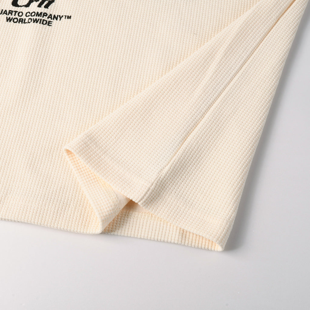 Vintage Varsity Longsleeve - Whitesand