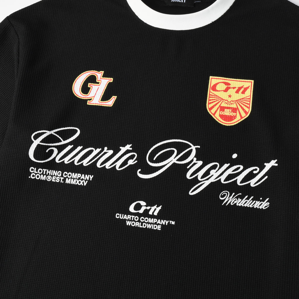 Vintage Varsity Longsleeve – Black