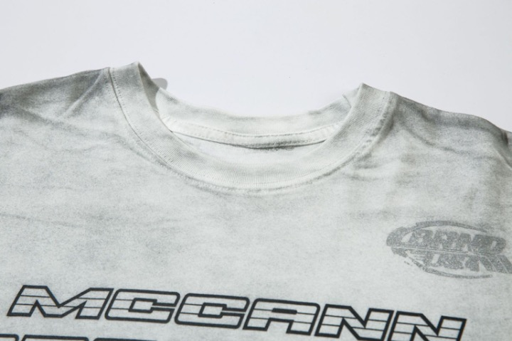 White Dirty Long Sleeve Tee