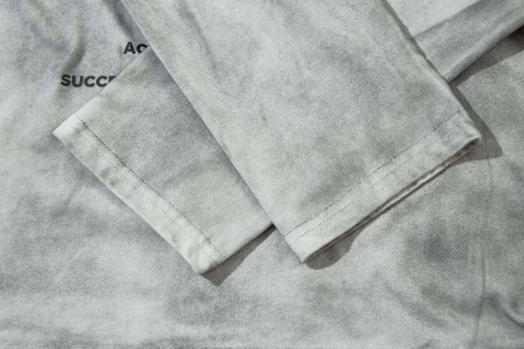 White Dirty Long Sleeve Tee