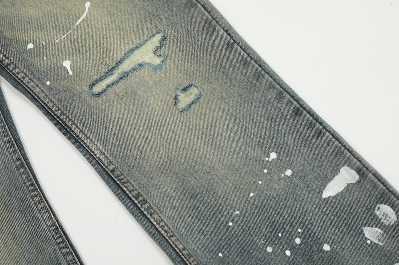 Painted Flare Jeans
