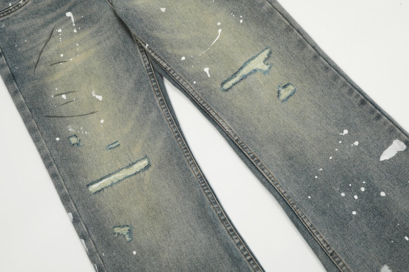 Painted Flare Jeans