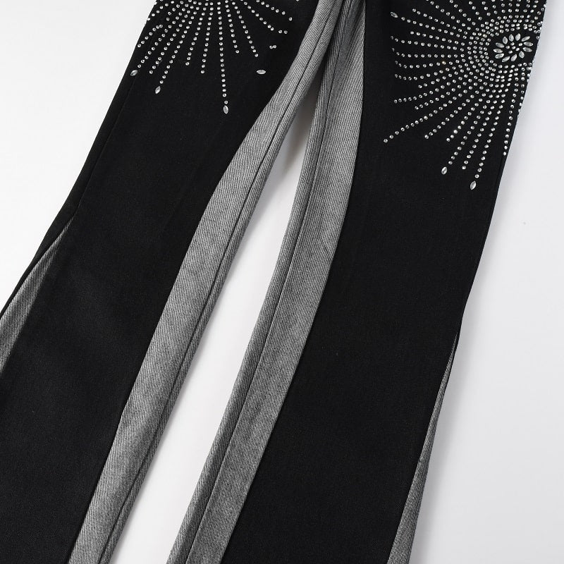 Shiny Shadow Flare Jeans