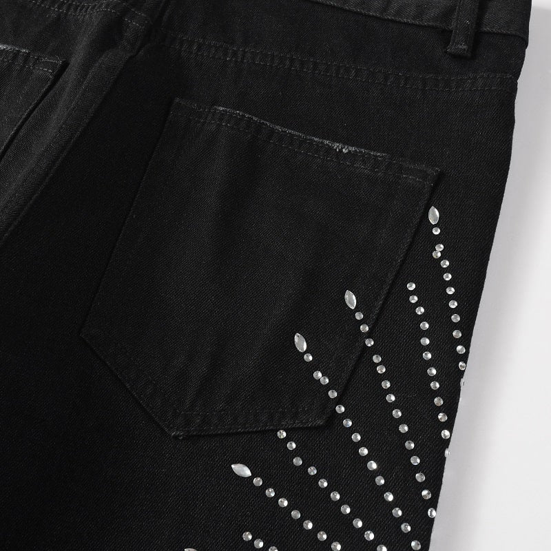 Shiny Shadow Flare Jeans