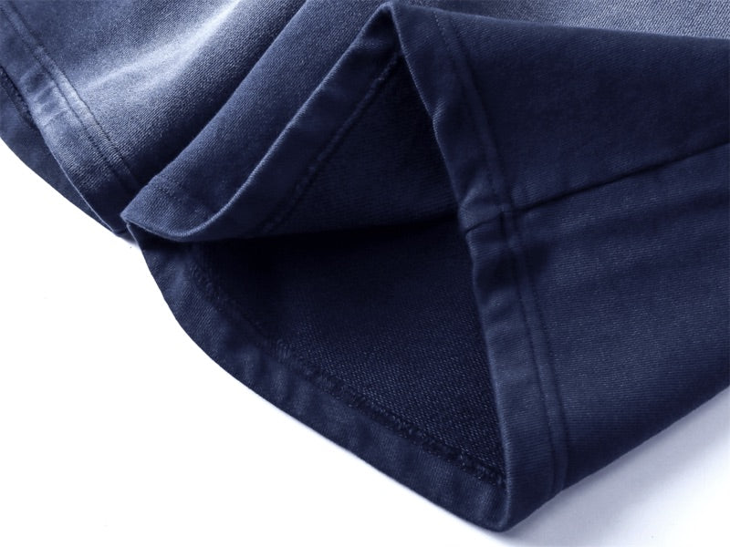 Washed Blue Jogger Shorts