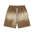 Washed Brown Jogger Shorts