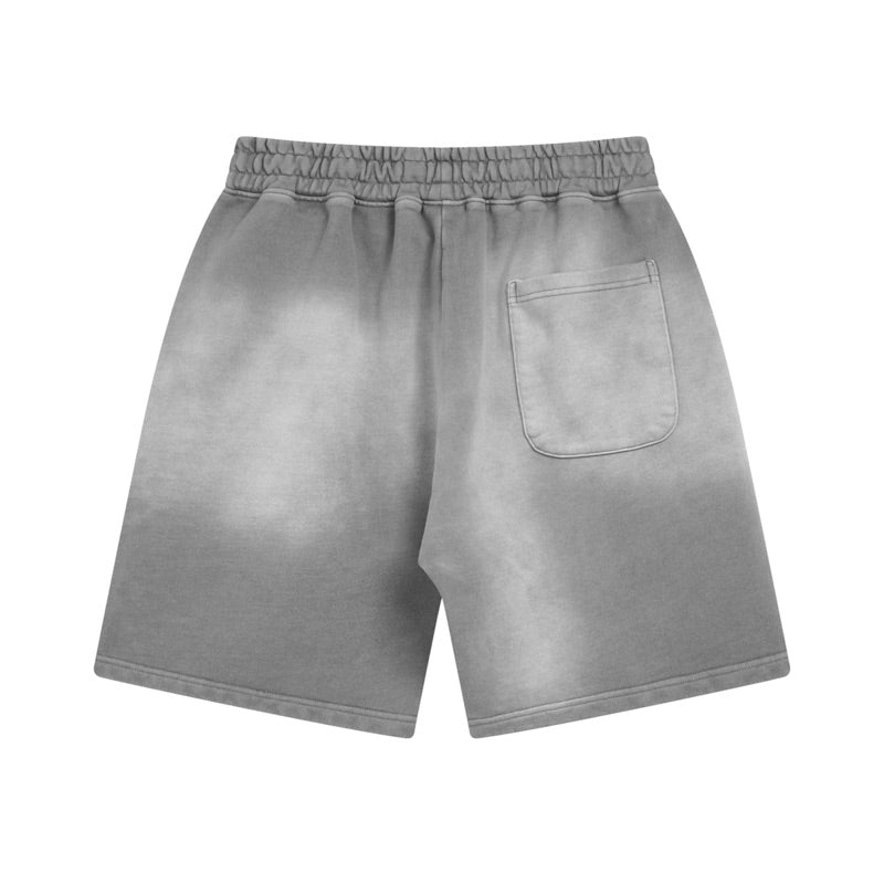 Washed Grey Jogger Shorts