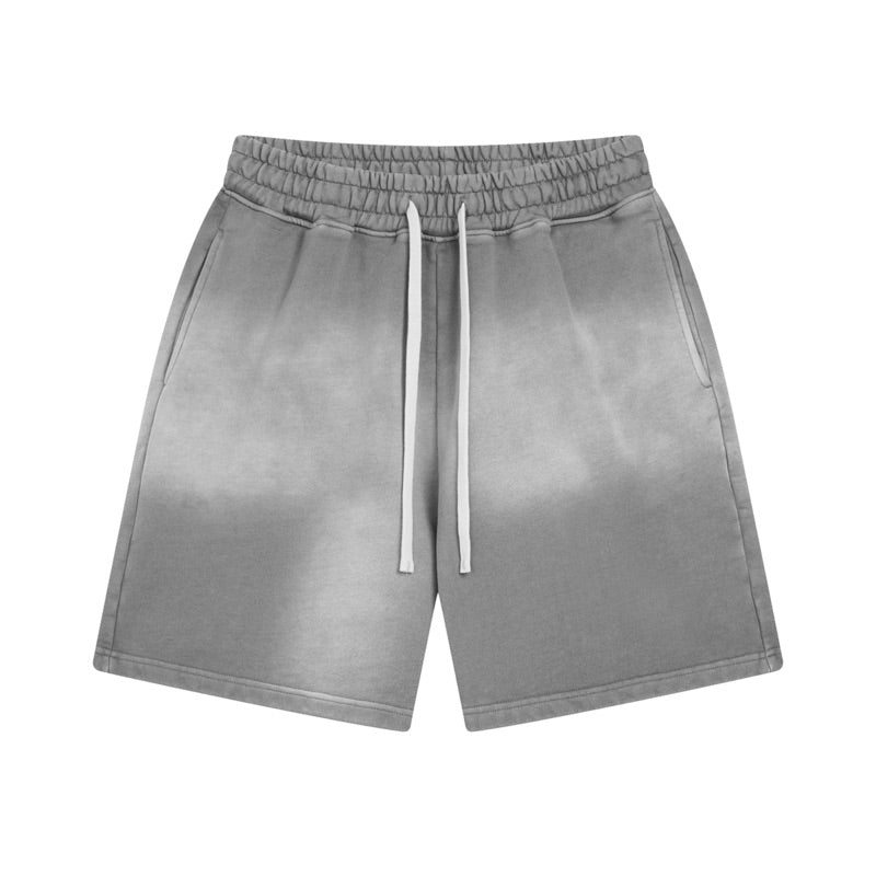 Washed Grey Jogger Shorts